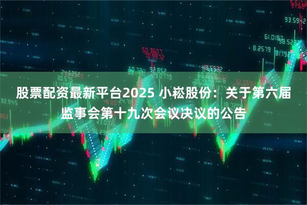 股票配资最新平台2025 小崧股份：关于第六届监事会第十九次会议决议的公告