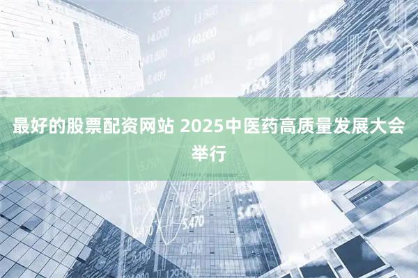 最好的股票配资网站 2025中医药高质量发展大会举行
